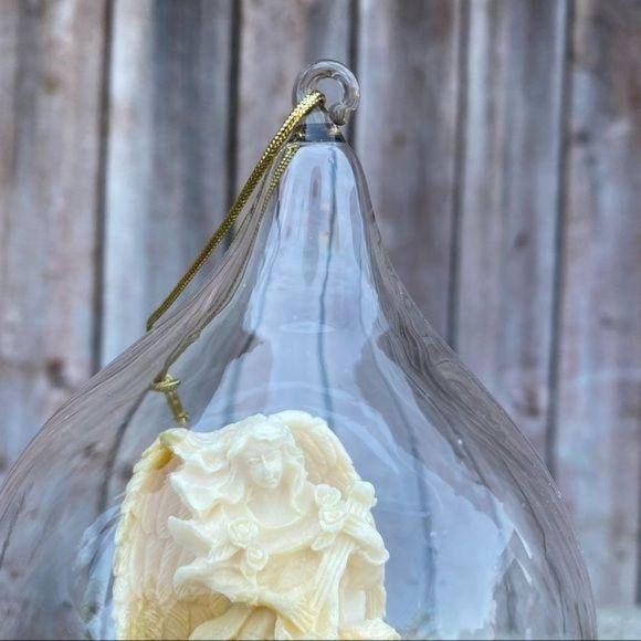 Vintage Avon Angel Glass Ornament - Picture 4 of 11
